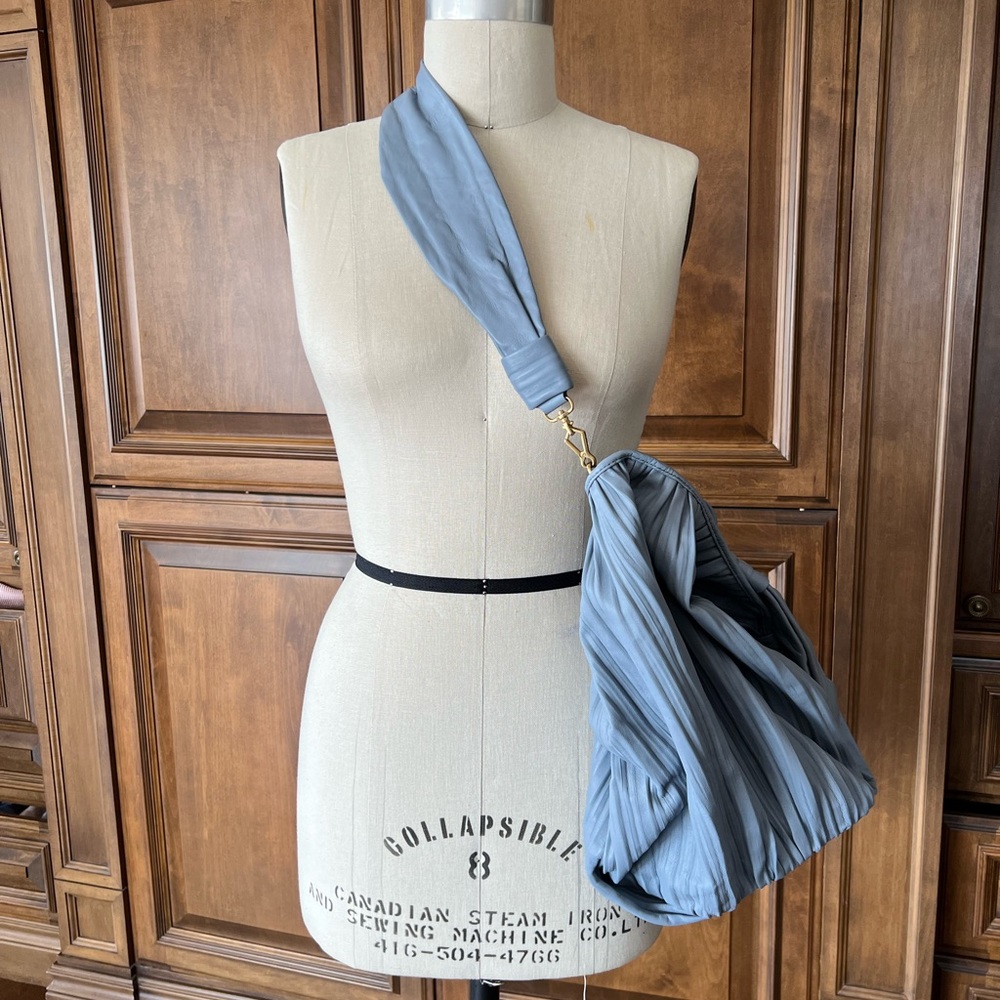 MaxMara pleated leather tote